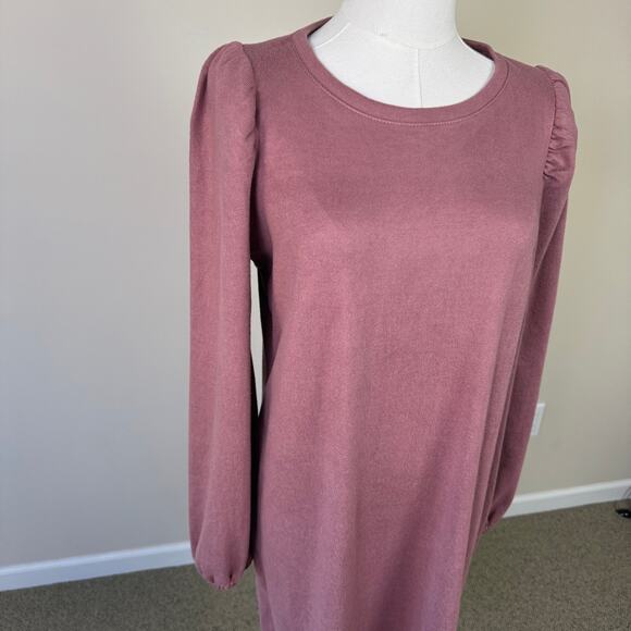 Nine West Puff Sleeve Mini Sweater Dress US Women's L - Picture 5 of 8